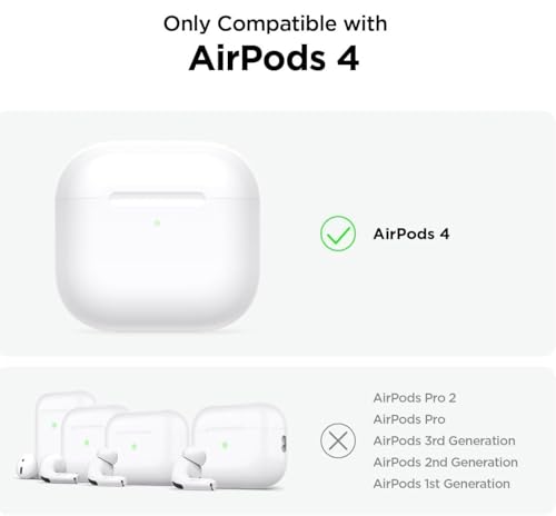 Image of Compatible with Airpods 4 (2024) Pouch Case Cover, Soft Silicone Case Cover with Key-Chain, 360 for Airpods 4 Gen Full Protective Pouch Case (Game Pad Blk)