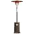 EAST OAK 55,000 BTU Propane Patio Heater with Round Table & Stainless Steel Burner, Outdoor Heater with Wheels, Ideal For Large Patios, Gardens, Outdoor Events, and Commercial Use, Bronze