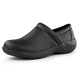 Hawkwell Women's Lightweight Slip On Nursing Shoes Food Service Work Shoes,Black Synthetic,8 M US