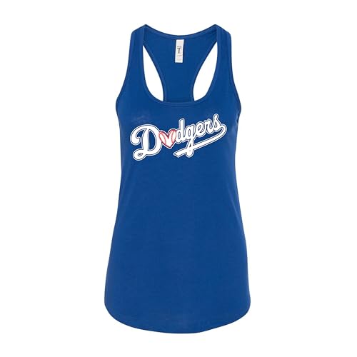 Women's Los Angeles Baseball Tank Top, Athletic Sleeveless Shirt