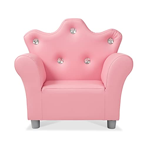 Melissa & Doug 30238 Pink Faux Leather Child’S Crown-Back Armchair thumb #5