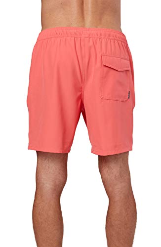 Mens Solid Volley Swim, Neon Pink, XL3