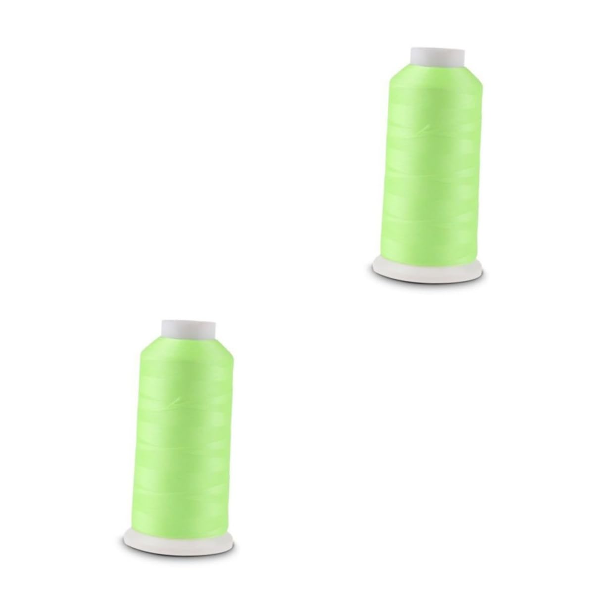 SHINEOFI 2pezzi Filo Da Cucire Luminosa Verde Yards Filo Da Ricamo Notturno Per Cucito e Crafting Thread Per Progetti Creativi e Artigianato