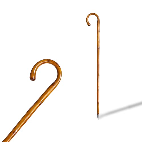 Gehstock für Dunkelbraun mit Metall-Endstück