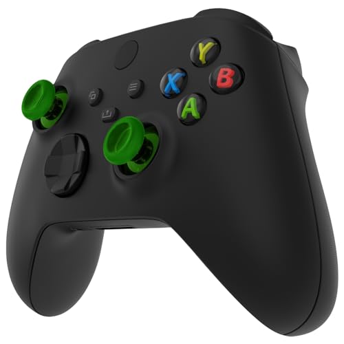 Image of eXtremeRate Thumbsticks for Xbox Series X|S, 4PCS Replacement Joysticks Repair Kit for Xbox Wireless Controller, Custom Accessories Analog Stick for Xbox One S /X /Elite Controller - Clear Green