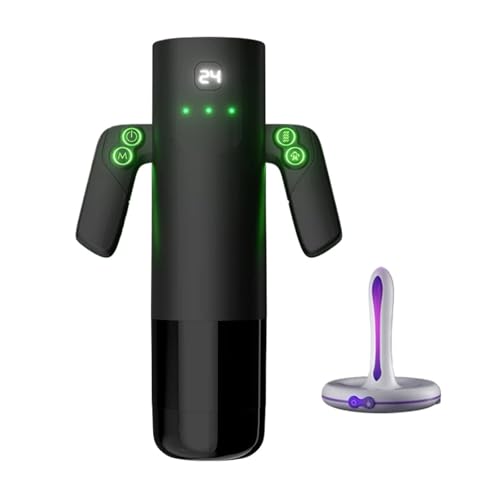 Vibración adulta masculina de empuje automático(Black 1)