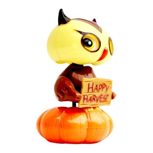 Zyntora Figurines de Salpicadero | Figura Decorativa Calabaza-Búho de Fantasía,Bailarina Oscilante con Movimiento Dinámico para Decoración De Coche Casa Escritorio Ventana Halloween | Ya disponible en tu tienda friki favorita! En mundofriki.es!