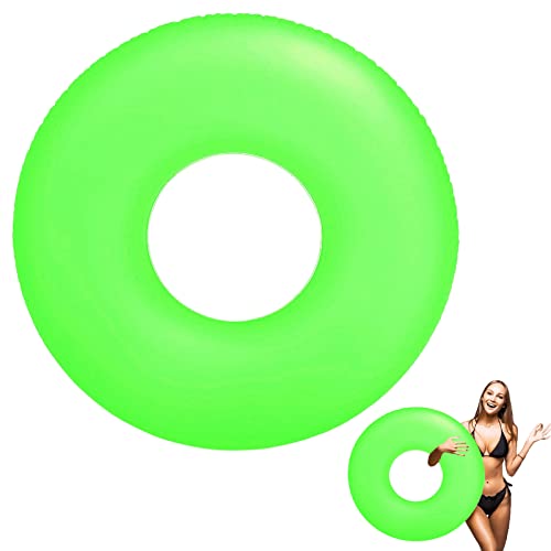 Blau Schwimmreifen Erwachsener Ø 91cm Schwimmring Poolring Aufblasbarer Schwimmring Sommer Wasser,Dauerhafter Pool Schwi...