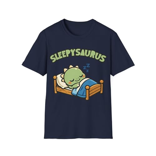 T-shirt Sleepysaurus dinosaure amoureux meme blague chemise graphique unisexe M