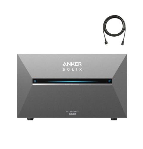 Anker SOLIX Solarbank 3 E2700 Pro, 4 MPPTs (3600W), bis zu 16kWh Kapazität, 1200W bidirektional, Anker Intelligence, verschwendungsfrei mit Zähler, Plug&Play (ohne Verlängerungskabel für Solarpanels)