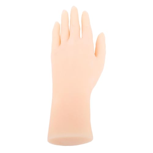 Pyltha Modelo Mano Silicona Flexible, Mano Femenina Realista para Uñas y Escultura - Práctica Reutilizable, Limpieza Fácil, Ideal para Arte y Decoración (mano izquierda)