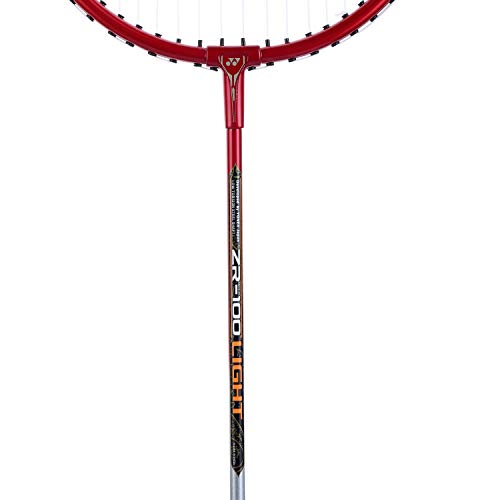 Image of Yonex ZR 100L Aluminium Strung Badminton Racquet with Full Cover (Black) & ZR 100L Aluminium Strung Badminton Racquet with Full Cover (Red) Combo
