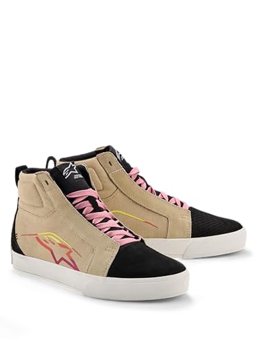 Alpinestars Ride-63 Canvas Scarpe da motociclismo, beige/nero, 10
