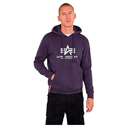 Alpha Industries Herren Basic Hoody, Nightshade, XXL – Ansicht 1