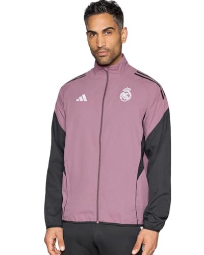 adidas Veste de représentation Presentation Real Madrid Woven 2026 Violet (IT, Texte, L, Regular, Regular)