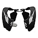 Atlas Brace Air Neck Brace (Adult - Medium) for Use In: Powers, Offroad Racing, Motocross, Mountain Biking, and BMX (Black/Chrome)