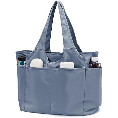 Konelia Large Utility Tote Bag Women Casual Handbag Shoulder Bag Purses with Zipper for Work Gym Travel Shopping Cover