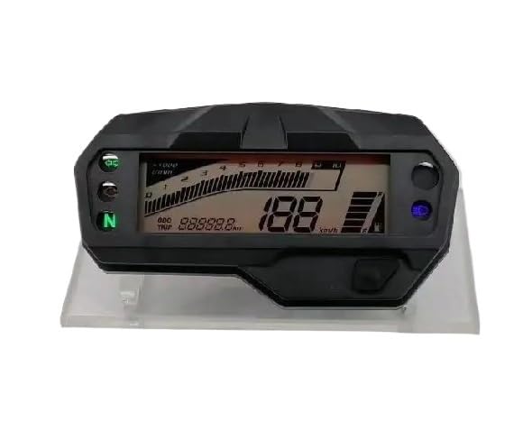 バイク スピードメーター オートバイ用デジタルスピードメーター タコメーター ゲージアセンブリアクセサリー に適合する ヤマハ FZ