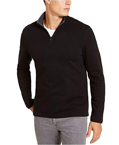 Alfani Men's Solid Quarter-Zip Sweater