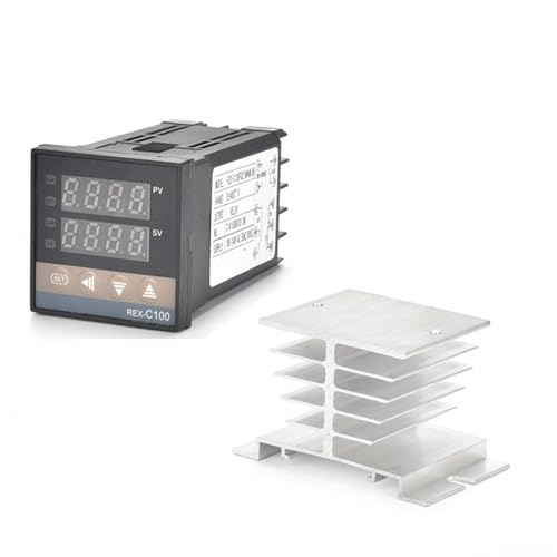 Régulateur REX-C100 PT100 évitez la surchauffe avec le relais SSR 40DA et radiateur