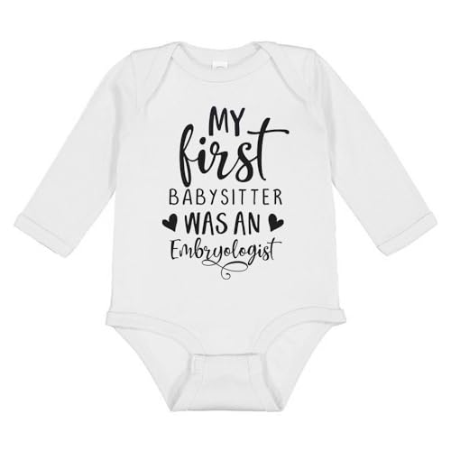 TATY Kids My First Babysitter Was An Embryologist Long Sleeve Baby Infant Bodysuit
