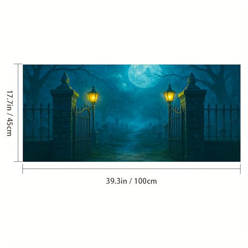 Vinilo Decorativo Halloween 39.3x17.7 pulgadas miniatura 4