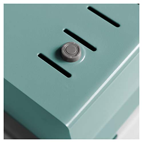 Acrimet-Index-Business-Card-Size-File-Holder-Organizer-Metal-Base-Heavy-Duty-AZ-Index-Cards-and-Divider-Included-Green-Color-with-Clear-Crystal-Plastic-Lid-Cover