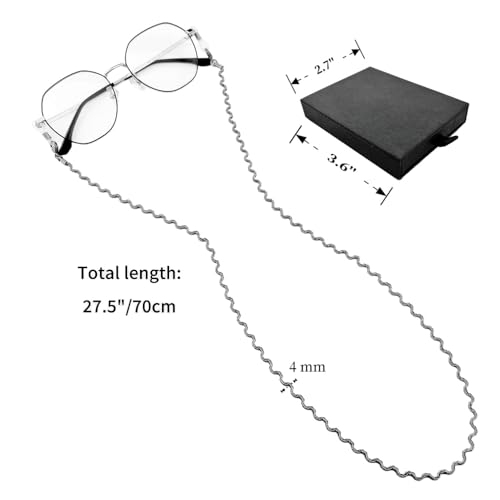 Image of Eyeglass Chain for Women Stylish,Stainless Steel Glasses Strap for Men Women,Eye Glasses Holders Around Neck