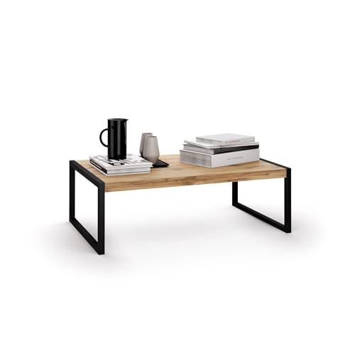 MOBILI FIVER, Table Basse, Luxury, Bois Rustique, Made in Italy