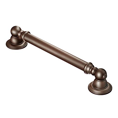 Moen YG5412ORB Kingsley Safety 12-Inch Stainless Steel Traditional Bathroom Grab Bar, Oil Rubbed Bronze