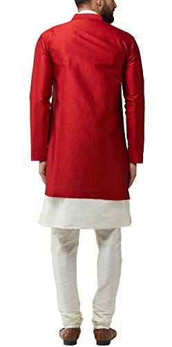 Image of SOJANYA (Since 1958 Men's Silk Blend Kurta Churidaar Pyjama & Jacket Combo