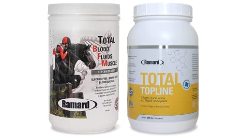 Ramard Blood Fluids Muscle Replenishment For Race Horses & Topline Powder Horse Supplements - Build And Maintain Muscle Tissue During Recovery For Foals And Horses #TOP19