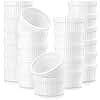 MALACASA 24 Piece 55ML Ramekins Mini Porcelain Dipping Bowls Small Creme Brulee Ramekins Soufflé Dishes Baking Dish for Serving Dip, Custard, Ice Cream, Oven Safe, Ivory White