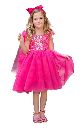 Girls Sequin Dress Toddler Party Sparkly Dress Flower Girl Dress Pageant Birthday Graduation Easter Photo Shoot