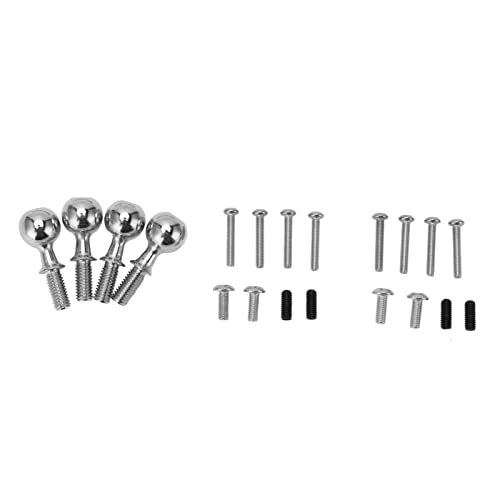 Conjunto de braço de suspensão de carro RC, braços oscilantes dianteiros traseiros RC com cabeça de