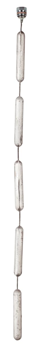 Magnesium Kettenanode 22 x 800 mm 3/4" DN20 flexibel 5-teilig mit PTFE-Dichtung passend zu Afriso 69829 Magnesiumanode Opferanode Schutzanode
