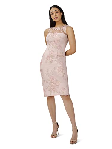 Image of Adrianna Papell Women's Floral Embroidery Sheath Dress