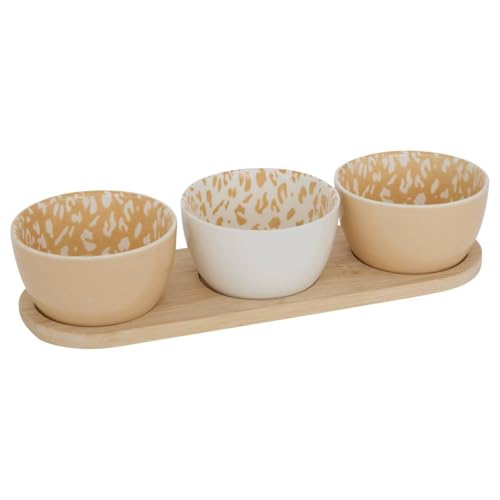 Atmosphera - Service apéritif leopardi 4 pièce(s) l30xp10xh6cm