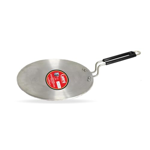 Image of Tawa for Roti | Triply Artisian Tawa 24cm | Kitchen Cookware Tawas | Induction Base Roti Tava | Perma-Cool Sturdy Handles | Base & Induction Friendly Compatible | Gas Stovetop Compatible