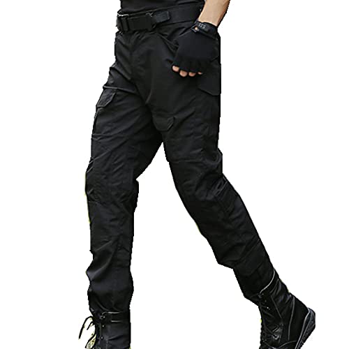 Variante de JOYASUS ropa airsoft Pantalones L Negro con rodilleras