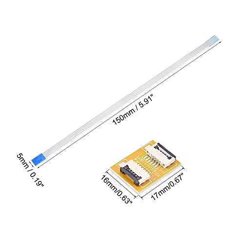 MECCANIXITY FFC FPC 4 Pin 1mm Pitch Extension 5 Pack miniatura 2