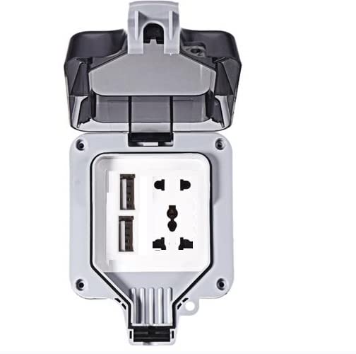Nidy® IP66 Weatherproof Outdoor BOX Wall Socket 16A Single Universal