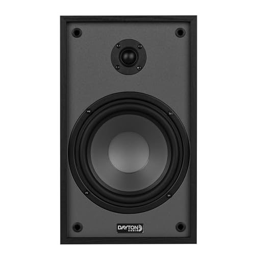 Dayton Audio Classic B65 Bookshelf Speakers, 6.5" Woofer & 1" Tweeter, Passive 2-Way Design, 60W RMS, for Music, TV & Home Audio Systems – Black by Dayton Audio - Image 3