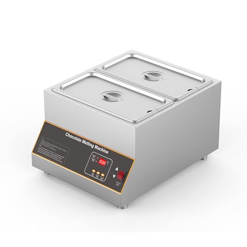 PPLDABNK Templadora Chocolate Comercial 500W con Control Digital, Fundidora Chocolate 0°C-85°C con Ollas Y Control AutomáTico De Temperatura para Calentar Agua De Chocolate, Leche, Crema Y Sopa.,B