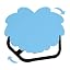 Blue Spinning Lion