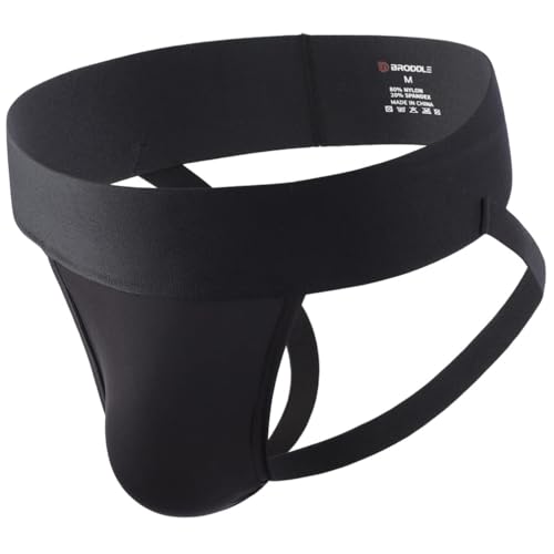 BRODDLE - BRODDLE Men's Jockstrap - Performance Workout Athletic Supporter with Nylon Pouch, Black, Large - Best Deal on Amazon