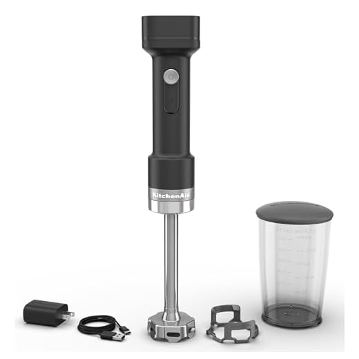 KitchenAid Go Cordless Hand Blender - battery included, KHBRV71, Black Matte