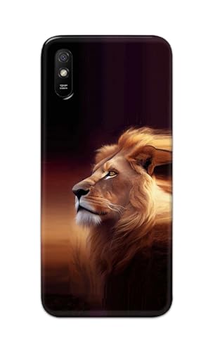 Image of PRINTFIDAA Printed Hard Back Cover Case for Mi Redmi 9A | Mi Redmi 9AT | Mi Redmi 9A Sport | Mi Redmi 9i | 9i Sport Back Cover (Danger Lion) -112