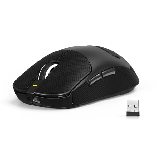 MAMBASNAKE X ATTACK SHARK X8SE 55g Mouse Da Gioco Wireless-Nero | Nastro Ddesivo,Leggero,25000DPI,Sensore PAW3311,Tri-Mode BT/2.4G/USB-C,80 Milioni Di Clic,500mAh,Driver Web, Per Win/Mac