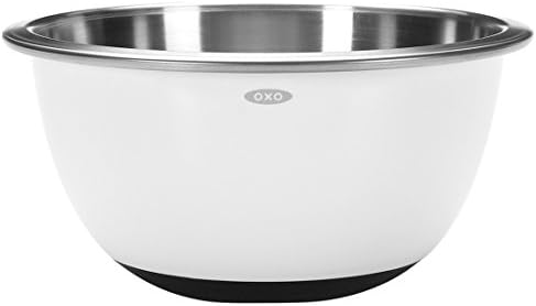 OXO Mixing Bowl, Stainless Steel, Medium, White